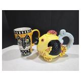 Cat Mug & Fish Tea Pot Cat Mug & Fish Tea Pot