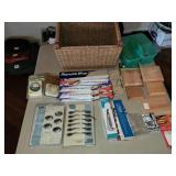 Wooden Basket w/Art Supplies Wooden Basket w/Art Supplies
