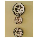 (3) Ceramic Decor Plates (3) Ceramic Decor Plates