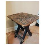 Small Hand Carved Wooden Foot Stool Small Hand Carved Wooden Foot Stool