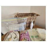 Basket w/Sewing Notions Basket w/Sewing Notions