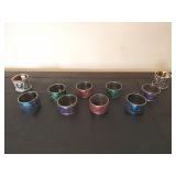 Multicolor Metal Napkin Rings Multicolor Metal Napkin Rings