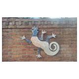 Large metal decorative wall gecko 38 in x 28 Large metal decorative wall gecko 38 in x 28