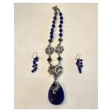 Beautiful Blue Necklace & Earrings Beautiful Blue Necklace & Earrings
