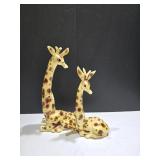 (2) Ceramic Giraffe Figurines (2) Ceramic Giraffe Figurines