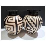 (2) Tribal Vases (2) Tribal Vases