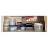 Lot of Plastic Containers Everything on Shelf 3200 Lot of Plastic Containers Everything on Shelf 3200