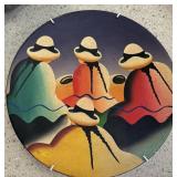 Made in Peru Decorative Wall Plate W/ Holder 9.5" Made in Peru Decorative Wall Plate W/ Holder 9.5"