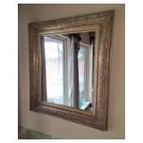 Framed Mirror. 28" x 32" Framed Mirror. 28" x 32"