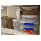 Plastic Containers all with Lids Plastic Containers all with Lids