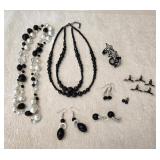 (2) Necklaces, (4) Prs Earrings, Ring + (5) Hair (2) Necklaces, (4) Prs Earrings, Ring + (5) Hair