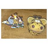 Resin Giraffe Trinket Box & Noah Resin Giraffe Trinket Box & Noah