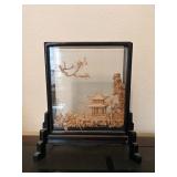 Vintage Chinese Cork Art Vintage Chinese Cork Art