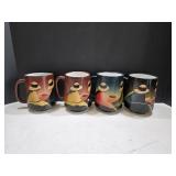 (4) Large Mugs (4) Large Mugs