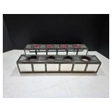 (2) 15"�2.5" Mirrored Candle Holders (2) 15"�2.5" Mirrored Candle Holders