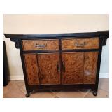 1970s Art Deco Bernhardt Burl Wood Storage Cabinet 1970s Art Deco Bernhardt Burl Wood Storage Cabinet