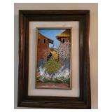 Matted & Framed Oil on Canvas Matted & Framed Oil on Canvas