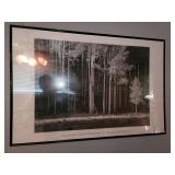 Framed Black & White Dutch Meadow Sunrise Framed Black & White Dutch Meadow Sunrise