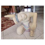 American Indian Wooden Carved End Table American Indian Wooden Carved End Table