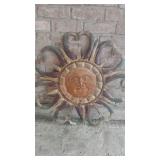 Large metal decorative Sunshine red and gold Large metal decorative Sunshine red and gold