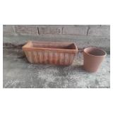 Small set of terracotta pots for plants Small set of terracotta pots for plants