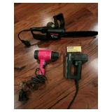 Electric heat gun, electric stapler, and electric Electric heat gun, electric stapler, and electric