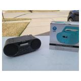 2 portable cd boomboxes 1 sony 1 onn