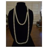 Long Heavy Faux Pearls