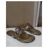 Sz: 6.5, Tory Burch Spark Gold Sandal