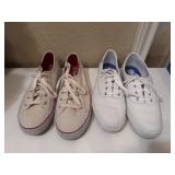 Sz: 7, (2) Pairs Of Keds Womenï¿½s Shoes