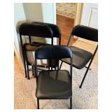 4 Black Cosco Folding Chairs
