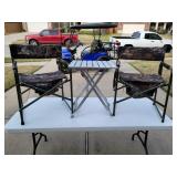 Game winner collapsible chairs and aluminum