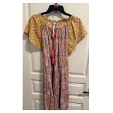 Uncle Frank Embroidered Dress W/ Earrings XS