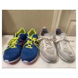 Sz: 7, (2) Pairs Of Shoes New Balance & Sketchers