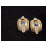 Sterling Silver Multi-Stone Earrings