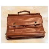 VTG Wilson Leather Briefcase Document Bag W/ Strap