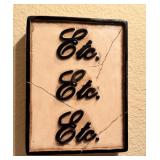 8" x 6"  Heavy Etc Wall Decor