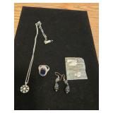 Mariana Necklace, Cocktail Ring Sz 7, Earrings &