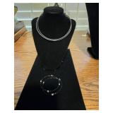 2 Stiff Neck Chokers & (2) Stacking Bracelets