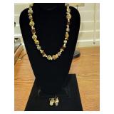 Beaded Necklace & Earrings