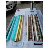 Tub Of Christmas Wrapping Paper