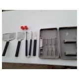 Stainless ZEICO BBQ Tools In Case w/ Salt and