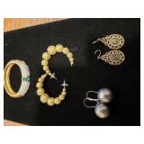 (3) Prs Earrings & (1) Bracelet