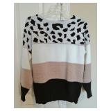 Leopard Print Sweater Small