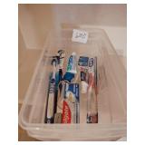 Toothbrushes, toothpaste