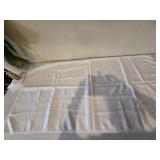 (2) White Table Cloths & Cloth Napkins