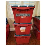 (3) Storage Bins