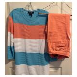FDJ 2 Piece Set Shirt & Pants Size Small