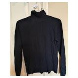 Silk Turtleneck Sweater Petite Large