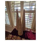 (3) Gold Cones